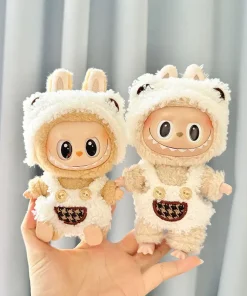 17cm Mini Plush Doll'S Clothes Labubu I II Idol Dolls Sitting Party Cute Bear Clothing Accessories For Korea Kpop Exo