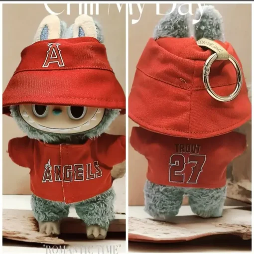 Anime Labubu Doll Clothes Fashion Overalls Labubu Idol V1 V2 V3 Dolls Clothing Accessories 15/17cm Plush Doll Universal