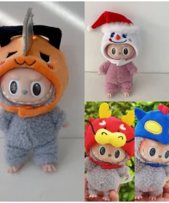 Labubu Headset Hat Cotton Doll Accessories Headwear Ido Doll Clothes Cute DIY Gift