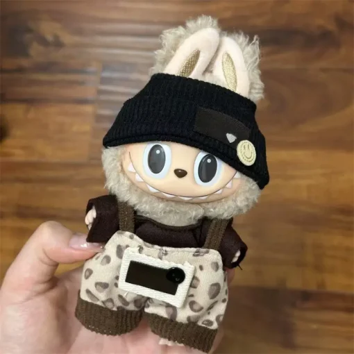 Cute Mini Plush Doll Clothes Outfit for Korea Kpop Exo Labubu V1 V2 Idol Leisure Clothes Outfit Accessories