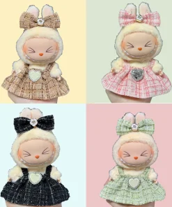 V1V2 Labubu Doll's Fashion Sweet Clothes Labubu Outfit Accessories for DIY Gift Princess High-quality Dress Cloak