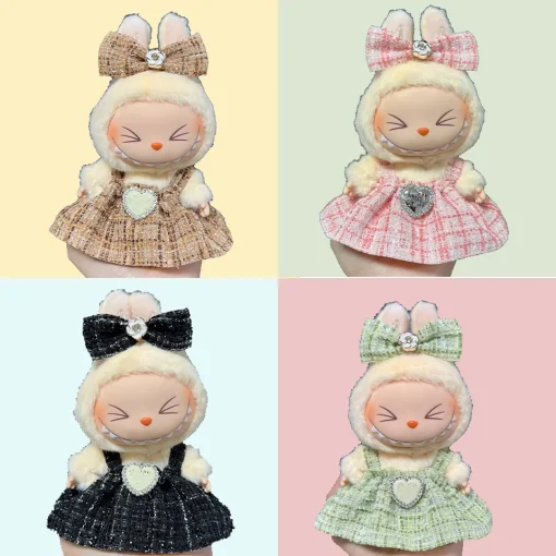 V1V2 Labubu Doll's Fashion Sweet Clothes Labubu Outfit Accessories for DIY Gift Princess High-quality Dress Cloak