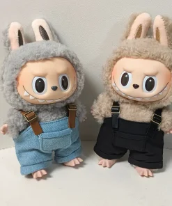 17CM Overalls, Labubu Fabric Clothes, Labubu Pendant, First and Second Generation Dolls, Replacement Clothes, Doll Clothes