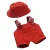 2 pieces in red