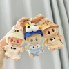 17cm Mini Plush Doll’S Clothes Outfit Accessories For Labubu v1/v2 Doll Soft Knitted Sweater Suit Sitting Party Dress Set 2