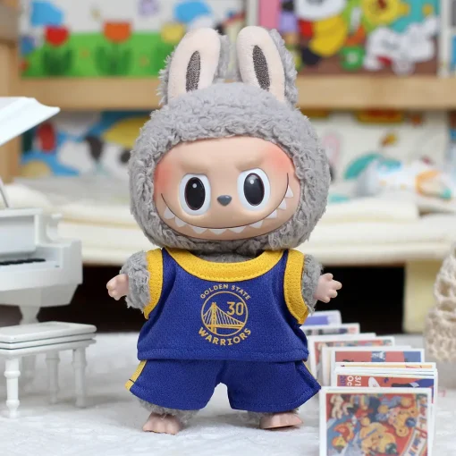 2025 Only Selling Clothes 17cm First Second Generation Labubu basketball Clothes Cute Doll Decoration Handmade Doll Clothes