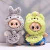 For 15-17 cm ropa labubu clothes outfit bu bu sitting party sweater bag bear label scarf hat dolls accessories cute decoration 2