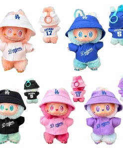 The first, second and third generations of Labubu clothes pendant Labubu sitting baby clothes LA baseball suit trend