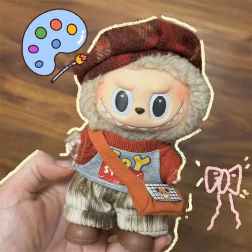 17cm Plush Doll'S Clothes Outfit Accessories for Labubu Cute Sports Style Korea Kpop Labubu Idol DIY Clothes Accessories