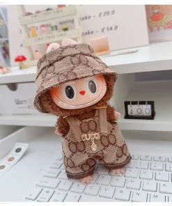 For 17cm Labubus Mini Doll Clothes Outfit Hat Bag Clothes Shoes Labubu II Doll Accessories Cultivate Sitting Party Game Toys