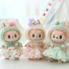 Labubu Pendant Clothes Blind Bag 1/2 Gen The Monsters Vinyl Face Doll Heart-Moving Backpack Pendant Decoration Macaron Pendant