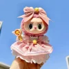 18Inch Girl Doll Pink Waist Coat Tights 3 Pcs Set 40cm Baby New Born Doll Clothes 18″ Doll Outfit Tight Pants Headband Girl Gift 3