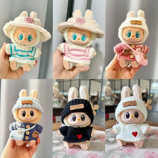 Only Labubu Clothes Labubu Doll Accessories Kawaii Cute Doll Ornament Clothes DIY Dress Up Toys for Girls Creative Labubu Toys