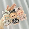 15cm 17cm Labubu I II Idol Dolls Cute Mini Plush Doll’S Clothes Korea Kpop Exo Idol Dolls DIY Accessories Gifts FEAR Hoodie Set 2