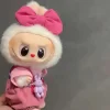 Labubu Clothes Sitting Party Heartbeat Macaron Baby Clothes First And Second Generation Monster Doll Ropa Trendy Style 2