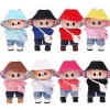 Mini Doll’S Clothes Outfit Accessories For 15-17cm Labubu Idol Knitted sweater JK pleated skirt camera shoes set Clothing Gift 3
