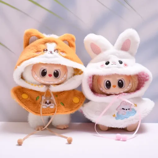 Only Clothes The First And Second Generations Labubu Doll Clothes Puppy Shark Cape Cape Fashionable And Cute Set Change Clothes