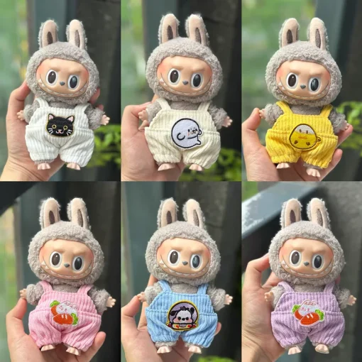 Handmade doll clothes 17cm cotton doll suitable for Dingxin velvet suspenders (clothes only)