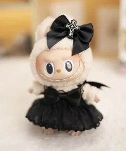 17cm Hot Labubu Doll Clothes Fashion Clothes Cute Black Devil Wedding Dress For 17cm Doll Clothes Dolls Accessories Collect Gift
