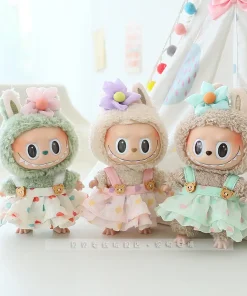 Hot 17cm Labubu Macaron Sitting Pie Clothes Only Doll Clothes Accessories For Labubu Time To Chill Doll Clothes In Stock