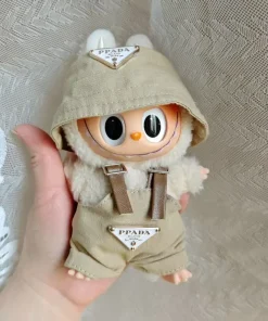 For 17cm Labubus Mini Doll Clothes Outfit Hat Bag Clothes Shoes Labubu II Doll Accessories Cultivate Sitting Party Game Toys