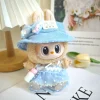 17cm Labubu Clothes Outfit Accessories For Labubu Dolls Clothing Kid Gift French Fries Apron And M Hat 3