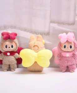 17cm Mini Plush Doll'S Clothes Outfit Accessories For Korea Kpop Exo Labubu Idol V1 V2 a pair of big bow decoration