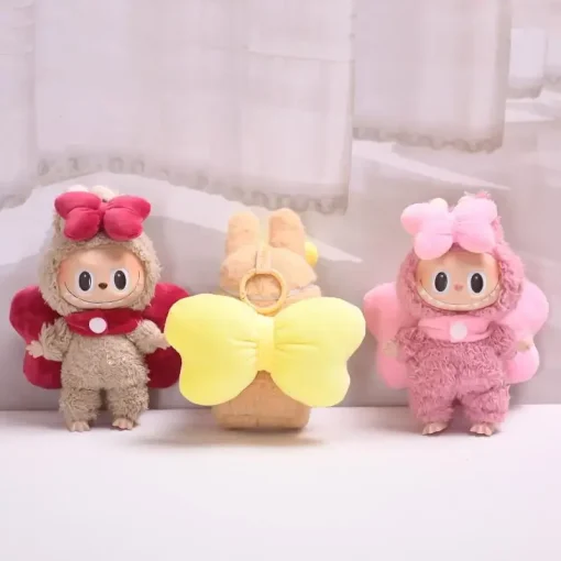 17cm Mini Plush Doll'S Clothes Outfit Accessories For Korea Kpop Exo Labubu Idol V1 V2 a pair of big bow decoration