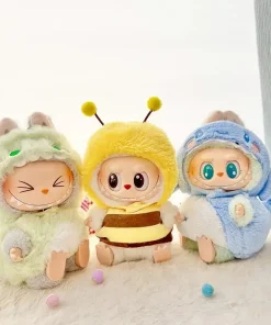 For 15-17cm Labubu pendant sitting baby shark bee dinosaur cute Dolls Accessories Cute Decoration Little Clothes