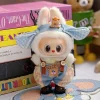 Clothes Only Mini  Labubu Clothes15-17cm Sit-Down Party Doll Cowboy Hat Suspenders Doll Clothes Accessories Girls Fashion Cute