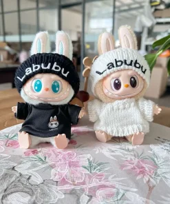 17cm Labubu I II Cute Plush Doll'S Clothes Idol Dolls Sitting Party Christmas Clothing Sweater Accessories For Korea Kpop Exo
