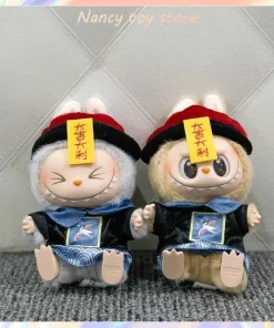 Authentic 17cm Labubu Cute Auspicious Zombie Clothes Series Great Luck Make Money In Life Sets Special Holiday Gift Collections