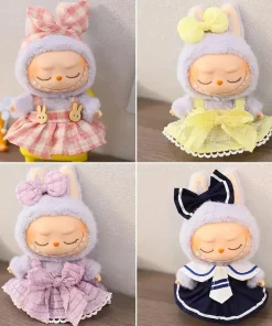 For Labubu clothes plush vinyl face doll pendant Labubu sitting party series Dolls Accessories Cute Decoration Little Clothes
