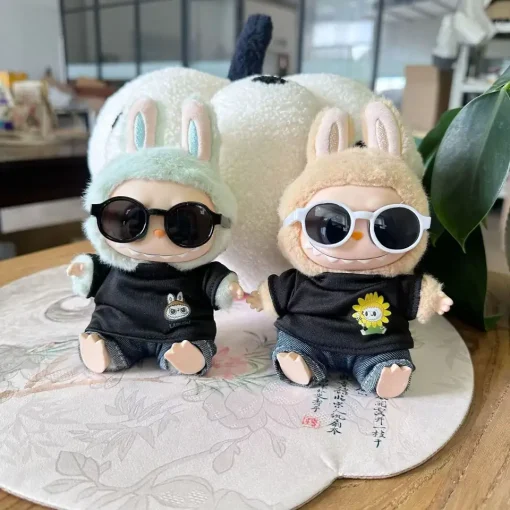 17cm Labubu II Cute Plush Doll'S Clothes Idol Dolls Sitting Party Cool Fashion Clothing Accessories For Korea Kpop Exo