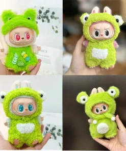 Labubu Clothes Set Frog Style Trendy Outfit for Labubu V1 V2 Korea Kpop Exo Dolls Accessories