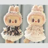 labubu Baby Clothing Set, over-ear headphones, first, second and third generation vinyl figurine, 17cm baby Labubu fabric clothe 2