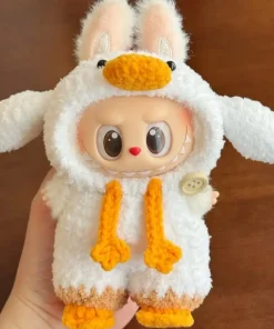 17cm Labubu Forest Fairy Tale Doll Clothes Macaron Series V1 V2 V3 Handmade Collectible Figurines Interchangeable Cloth Outfits