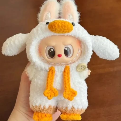 17cm Labubu Forest Fairy Tale Doll Clothes Macaron Series V1 V2 V3 Handmade Collectible Figurines Interchangeable Cloth Outfits