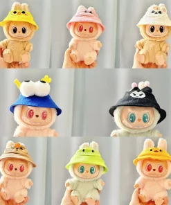 8 Styles 17cm Mini Plush Doll'S Clothes Labubu I II Idol Dolls Sitting Party Cute Hat Accessories For Korea Kpop Exo