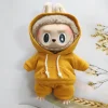 17cm Labubu Doll Outfits Designer Leather Labubu Doll Clothes Mini Labubu Doll Accessories Anime Plush Toys Accessorie Clothing 2
