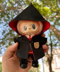 Suitable for 15-17cm Labubu Costume Magic Set V1/v2 College Retro Costume Set Hoodie Cloak Labubu Decoration Gift Toy
