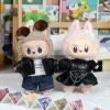 Mini Doll’S Clothes Outfit Accessories for 15-17cm Ropa Labubu & 10cm Cotton Doll Love Hoodie Pink Yarn Skirt Clothing no doll 2