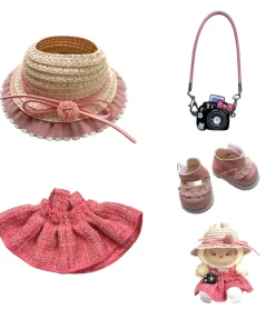 Mini Plush Doll'S Clothes Outfit Accessories For Korea Kpop Exo Labubu V1 V2 Idol strap skirt Clothing Gift