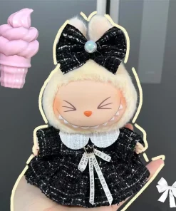 17cm Labubu's Korea Sweet Cute Mini Plush Doll'S Clothes Outfit Accessories Party Princess Clothing