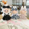 17cm Mini Plush Doll’S Clothes Outfit Accessories For Korea Kpop Exo Labubu I II Idol Dolls Sitting Party overalls Pin Shirts 2