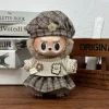 For Korea Kpop Exo 15-17cm Labubu Idol V1 V2 Overalls Set Clothing Gift Mini Plush Doll'S Clothes Outfit Accessories