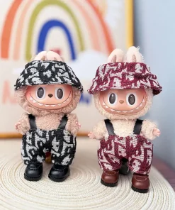 [Clothes Only] 17CM LABUBUBU Doll Clothes V3 LABUBU Dolls Wearing Bibs for Blue Ocean Hats Clothing Accessorie