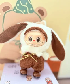 17cm Labubu Doll Outfits Designer Luxury Onesie Labubu Doll Clothes Anime Plush Toys Clothes Labubu Doll Accessories Set