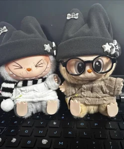 Mini Doll'S Clothes Outfit Accessories For Korea Kpop Exo 15-17cm Labubu Idol super cute sweater hat set Clothing Gift