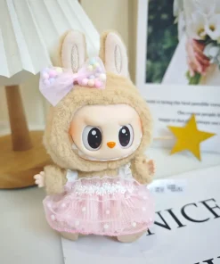 17cm Cute Labubu Doll Outfits Designer Set Girl Boy Doll Labubu Clothes Fashion Cute Dress Labubu Accessories Luxury Custom